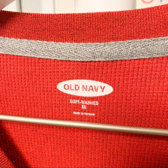 Old Navy Thermal Long Sleeve Red, XL - Picture 3 of 4